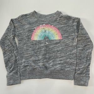 🩷Abercrombie kids sweat shirt with Reversible sequins. Size 9/10